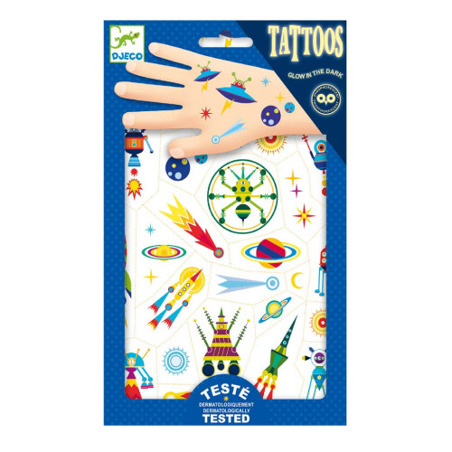 Набір для творчості Djeco Космос наклейки на тіло (DJ09590) – Djeco