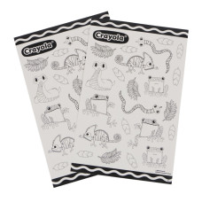 Набір для творчості Crayola Розмальовки-наліпки Рептилії в тропічному лісі З олівцями (15754-A)