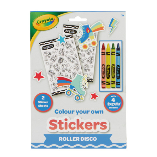 Набор для творчества Crayola Раскраски-наклейки Роллер-диско С карандашами (15754-B) – Crayola (вид 2)