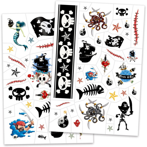Набір для творчості Djeco Наклейки на тіло Пірати (DJ09584) – Djeco (вид 1)