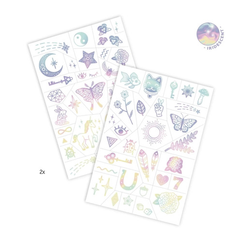 Набір для творчості Djeco Наклейки на тіло З райдужним переливом Талісмани (DJ09596) – Djeco (вид 1)