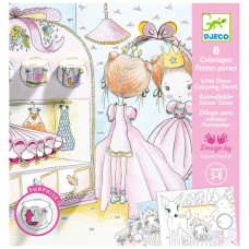 Набор для творчества Djeco Раскраска Маленькие окошки Пупи (DJ09699)