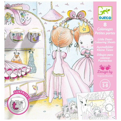 Набор для творчества Djeco Раскраска Маленькие окошки Пупи (DJ09699) – Djeco