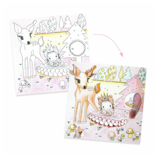 Набор для творчества Djeco Раскраска Маленькие окошки Пупи (DJ09699) – Djeco (вид 1)