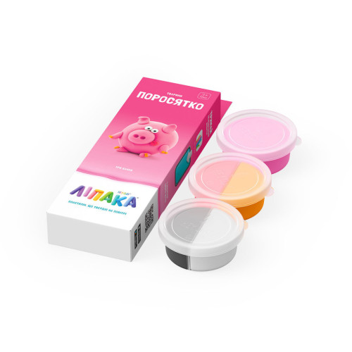 Набор для творчества Lipaka пластилина самозатверд. Поросенок (30045-UA01) – Lipaka (вид 1)