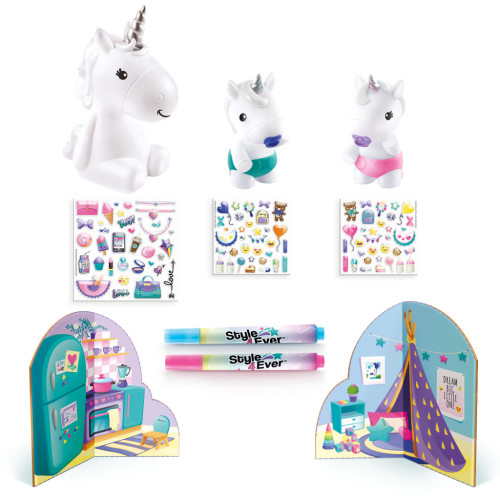 Набір для творчості Canal Toys DIY Style 4 Ever Мої улюбленці - Родина сяючіх єдинорог (OFG287) – Canal Toys (вид 1)