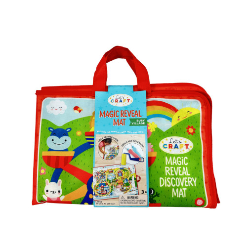 Набір для творчості Let's Craft "Магічні перетворення" Жваве містечко водна розмальовка-килимок (MRM001-E) – Let's Craft