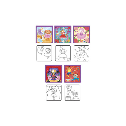 Набір для творчості Let's Craft "Магічні перетворення" Танцюючі песики водні розмальовки (MRP010) – Let's Craft (вид 1)