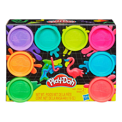 Набір для творчості Hasbro 8 кольорів Веселка NEON (E5044_E5063) – Hasbro