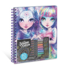 Набор для творчества Nebulous Stars Розмальовка Айседора чорні аркуші (11136)