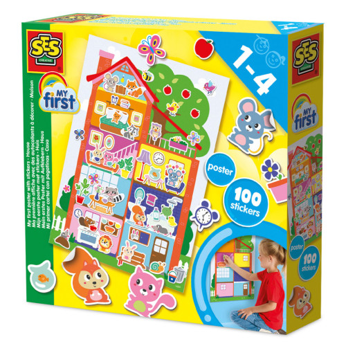 Набор для творчества Ses Creative з наліпками серії My first Затишний будинок (14476S) – Ses Creative