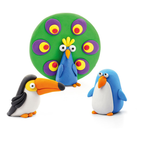 Набор для творчества Lipaka Птахи Пінгвін, павич, тукан (60026-UA01) – Lipaka (вид 2)