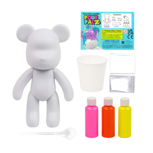Набор для творчества ToyMonster Pour Palz Флюид Арт - Мишка "Магия Манго" (GS-G08683) – ToyMonster (вид 1)