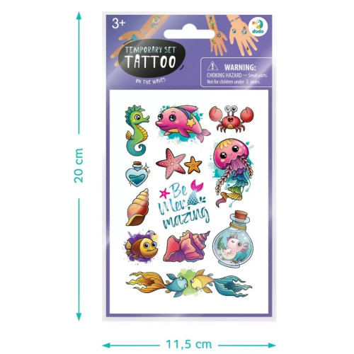 Набір для творчості DoDo На хвилях набір дитячих тимчасових татуювань (301103) – DoDo (вид 2)