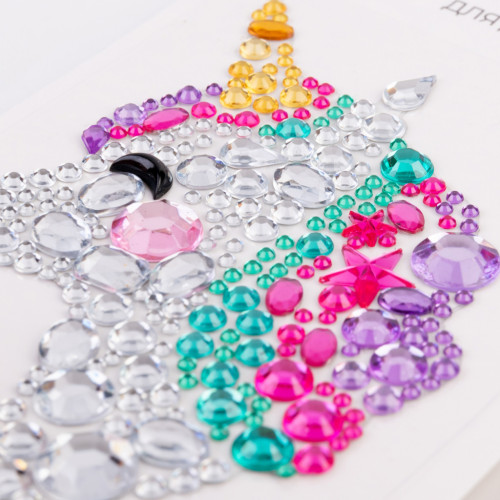 Набір для творчості Santi Єдиноріг аплікація зі страз самоклеючих 7х9 см (743025) – Santi (вид 1)