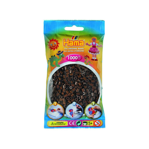 Набор для творчества Hama темно-коричневых бусин 1000 шт термомозаика (207-12) – HAMA