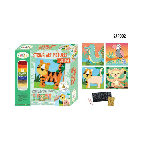 Набір для творчості Let's Craft String Art Тропічні джунглі (SAP002) – Let's Craft (вид 1)