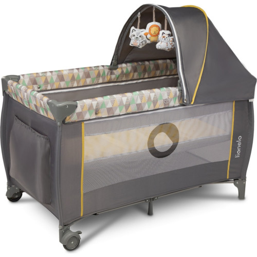 Детский манеж Lionelo Sven Plus Yellow Scandi (LO-SVEN PLUS YELLOW SCANDI) – Lionelo (вид 1)