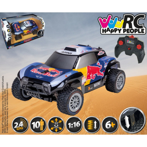 Радиоуправляемая игрушка Happy People Red Bull X-raid Mini JCW Buggy 1:16 2.4 ГГц (H30045) – Happy People (вид 1)