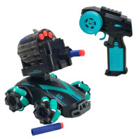 Радиоуправляемая игрушка UFT Дрифтовая машинка Танк-вездеход Стреляет мягкими дротиками с подсветкой (UFTGC3)