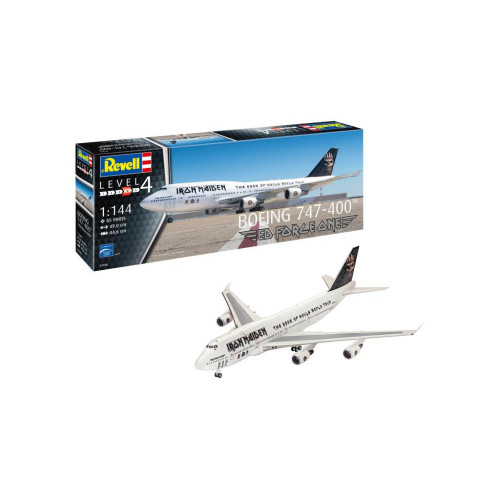 Збірна модель Revell Літак Boeing 747-400 Iron Maiden «Ed Force One», рівень 4, 1:144 (RVL-03780) – Revell