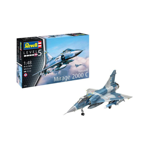 Збірна модель Revell Літак Dassault Mirage 2000C , рівень 5, 1:48 (RVL-03813) – Revell