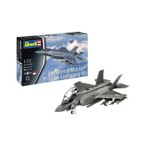 Сборная модель Revell Самолет Lockheed Martin F-35A Lightning II, уровень 4, 1:72 (RVL-03799) – Revell
