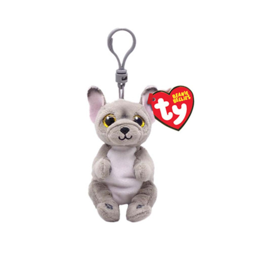 М'яка іграшка Ty Beanie Bellies Сірий пес WILFRED 12см (43111) – Ty