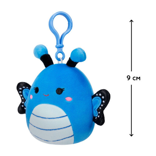М'яка іграшка Squishmallows на кліпсі- Метелик Вейверлі 9 см (SQCP00220) – Squishmallows (вид 1)