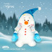 М'яка іграшка Tigres Сніговик Frosty (ІГ-0168) – Tigres (вид 2)