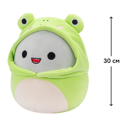 М'яка іграшка Squishmallows Акула Гордон 30 см, у одязі (SQER00932) – Squishmallows (вид 1)