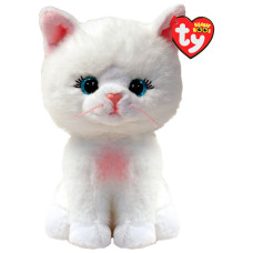 Мягкая игрушка Ty Beanie Babies Белая кошка Амелия 15 см (37377)