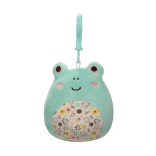 М'яка іграшка Squishmallows на кліпсі - Жабка Фрід 9 см (SQCP00179)