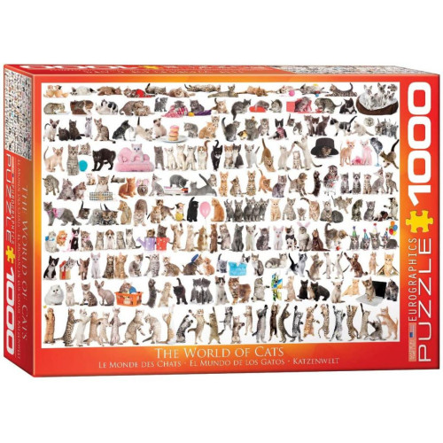 Пазл Eurographics Світ кішок 1000 елементів (6000-0580) – Eurographics