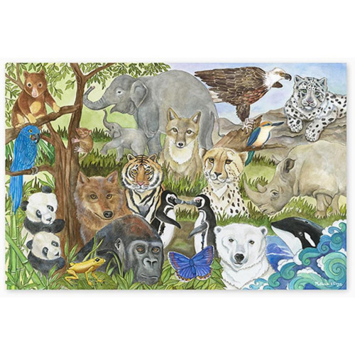 Пазл Melissa&Doug Мега "Вимираючі види тварин", 48 елементів (MD4437) – Melissa&Doug