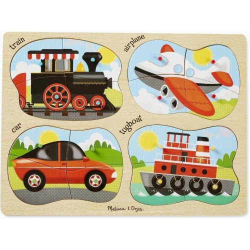 Пазл Melissa&Doug 4 в 1 Транспорт (MD9865) – Melissa&Doug
