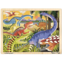 Пазл Melissa&Doug в рамке Динозавры, 24 элемента (MD19066)