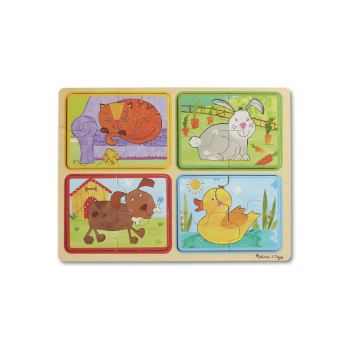 Пазл Melissa&Doug дерев'яні у футлярі "Грайливі друзі" (MD31364) – Melissa&Doug (вид 1)