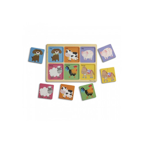 Пазл Melissa&Doug деревянные в футляре "Друзья фермы" (MD31363) – Melissa&Doug