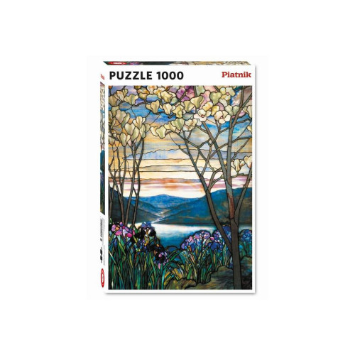 Пазл Piatnik Магнолії та іриси Тіффані, 1000 елементів (PT-552045) – Piatnik