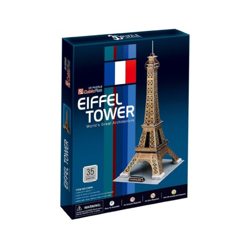 Пазл Cubic Fun Тривимірна головоломка-конструктор Ейфелева Вежа (C044h) – Cubic Fun