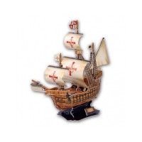 Пазл Cubic Fun Трехмерная головоломка-конструктор Корабль Санта Мария (T4008h)