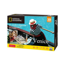 Пазл Cubic Fun Трехмерная головоломка-конструктор National Geographic Площадь Святого Марка (DS0980h)