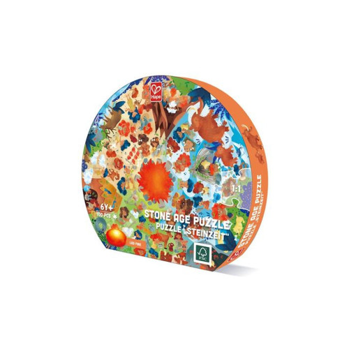 Пазл Hape круглий Кам'яний вік 100 елементів (E1638) – Hape