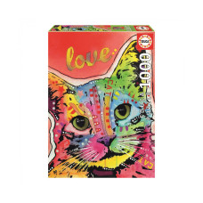 Пазл Educa Tilt Cat Love, Дин Руссо 1000 элементов (6337235)