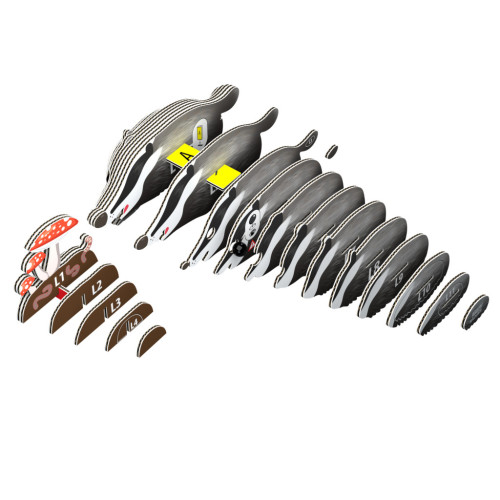 Пазл Eugy 3D Зоопарк Борсук (XEG-094) – Eugy (вид 2)