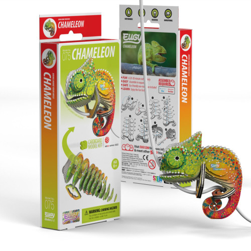 Пазл Eugy 3D Зоопарк Хамелеон (XEG-075) – Eugy (вид 2)