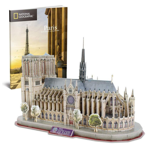 Пазл Cubic Fun Трехмерный пазл National geographic Нотр-Дам-де-Пари (DS0986h) – Cubic Fun (вид 1)