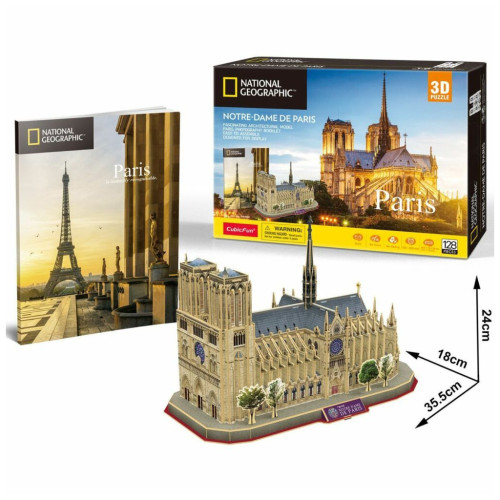 Пазл Cubic Fun Трехмерный пазл National geographic Нотр-Дам-де-Пари (DS0986h) – Cubic Fun (вид 2)