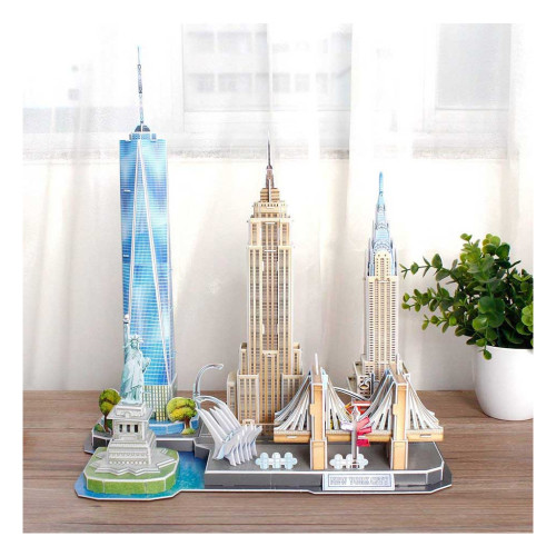 Пазл Cubic Fun Трехмерная головоломка-конструктор Сити лайн Нью-Йорк (MC255h) – Cubic Fun (вид 1)